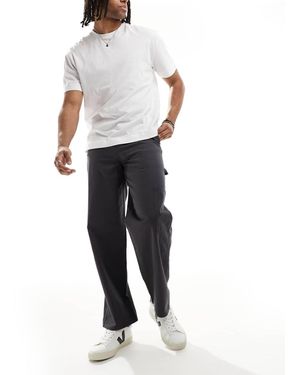 New Look Relaxed Carpenter Trousers - White