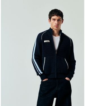 Prohibited – gestrickte trainingsjacke - Blau