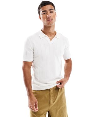 New Look T-shirt en maille texturée - blanc