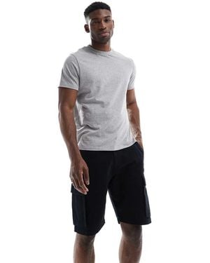 French Connection French Connection Cargo Pocket Linen Shorts - Grey