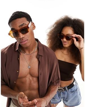 Spitfire Cut Eighty Two Square Sunglasses - Brown