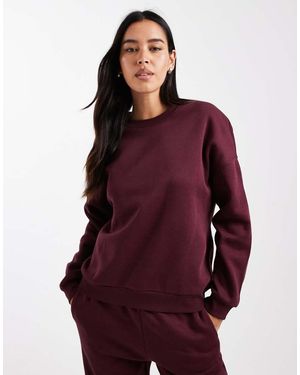 Vero Moda Oversized Sweatshirt Co-ord - Red
