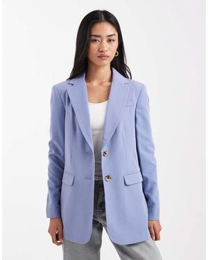 Miss Selfridge Oversized Blazer - Blue