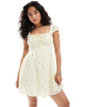 New Look Milkmaid Mini Dress - White
