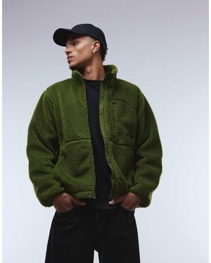 The North Face Extreme Pile Heavy Borg Full Zip Fleece Jacket - Green
