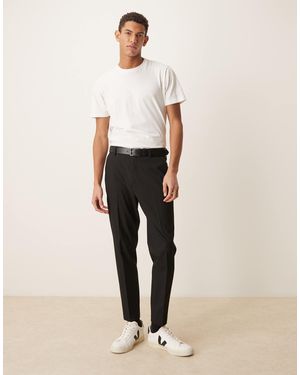 ASOS Tapered Suit Pants - Natural