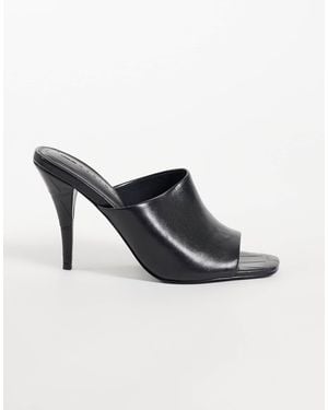 ASOS Native Cone Heeled Mules - Black