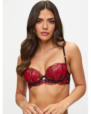 Ann Summers Endless Attraction Non Padded Balcony Bra - Red