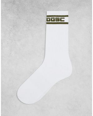 OOSC Chaussettes - kaki - Blanc