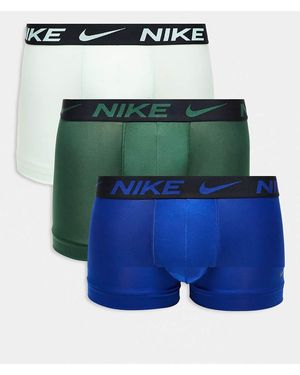 Nike Essential Microfibre 3 Pack Trunk - Blue