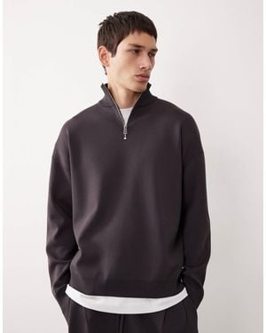 ASOS COLLECTIVE – trainingsoberteil aus strick - Blau