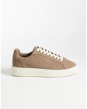 ASOS Smart Lace Up Sneakers - Natural