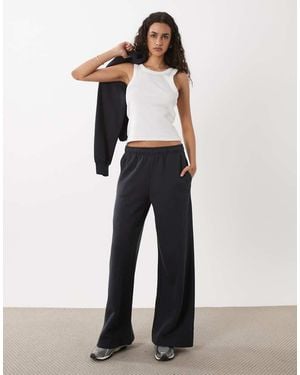 Cotton On Joggers De Chándal Color Piedra Sombrío Holgados-Negro