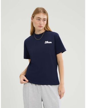 Ellesse Soffio Short Sleeve Graphic T-Shirt - Blue