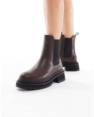 London Rebel Emma Chunky Chelsea Boots - Black