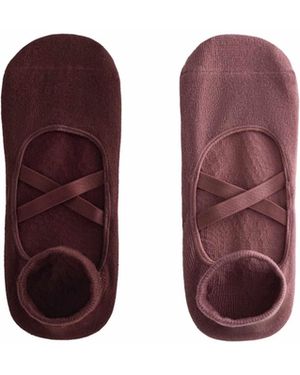 Oysho – yoga- und pilates-socken - Lila