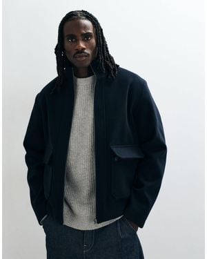 Jack & Jones High Neck Jacket - Blue
