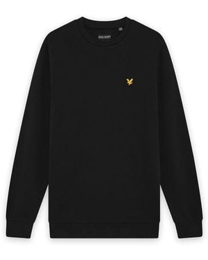 Lyle & Scott Mid Layers Sports Loopback Crew Neck - Black