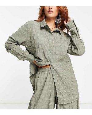 esmé studios Esmee Exclusive Beach Textured Shirt Co-Ord - Green