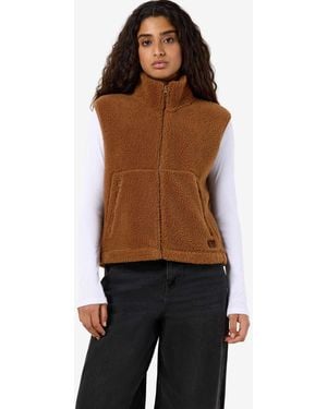 Noisy May Gilet couleur toffee - Noir