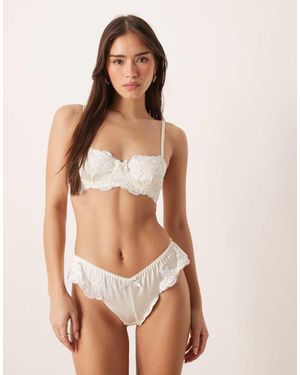 KAT THE LABEL Jean Bridal French Knicker - Natural