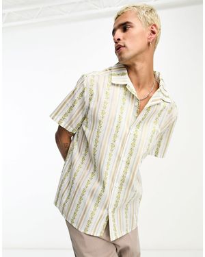 Sister Jane Short Sleeve Revere Collar Shirt - White