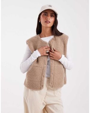 JJXX Teddy Gilet - Natural