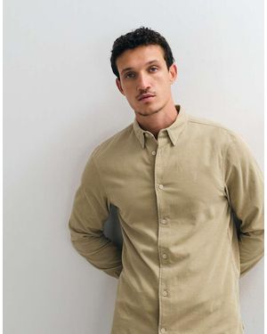 AllSaints Birchwood Overhemd Van Corduroy Met Lange Mouwen En Logo - Groen
