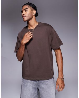 ADPT – kastiges oversize-t-shirt - Grau