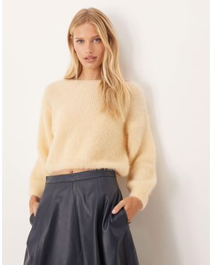 ASOS Off Shoulder Jumper - Blue