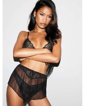 Ann Summers Rosabella Cami Top & Shorts Set - Black
