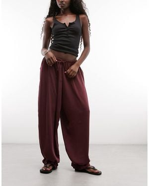 ASOS Pantalones Balloon De Conjunto En-Rojo - Morado