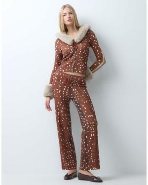 House Of Sunny peggy Knitted Trousers - White