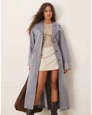 Wrangler Denim Trench Coat - Natural