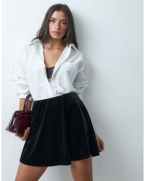 ASOS Velvet Mini Skirt - White