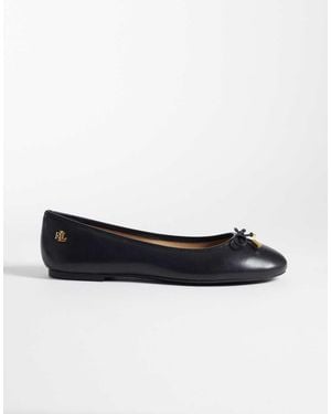 Ralph Lauren Jayna Ballet Flat - White