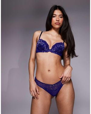 Ann Summers Tanga De Encaje Sexy Lace De -Azul
