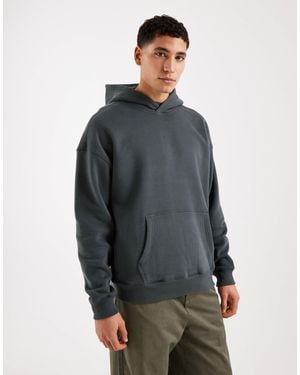 Hollister Boxy Front Pocket Hoodie - Gray