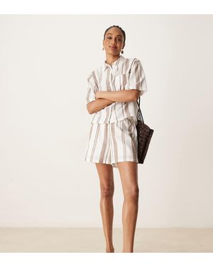 JDY Tall Textured Shorts Co-ord - Natural