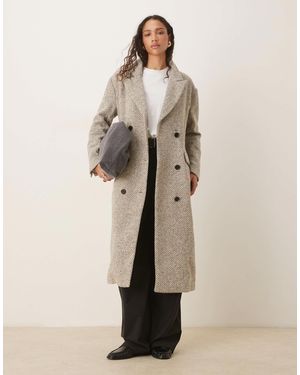 Glamorous – eleganter oversize-mantel - Natur