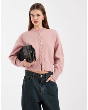 Daisy Street – taillierte strickjacke - Pink