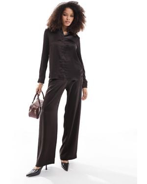 French Connection Satin Trouser - Black