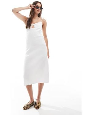 Billabong Vestido Playero Midi Hueso Crystal Clear De - Blanco