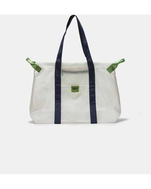 Stradivarius – shopper aus netzstoff - Mettallic