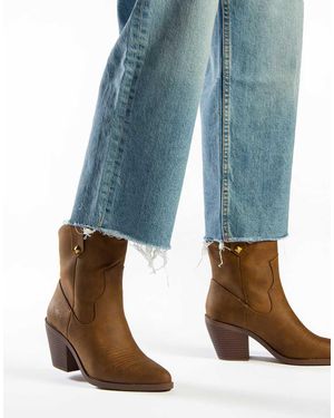 Rocket Dog Feather Ankle Boots - Blue