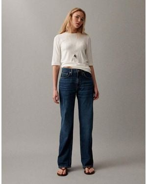 Mango Matilda Straight Leg Jeans - Blue