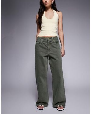 River Island Relaxed Straight Leg Jean - Gray