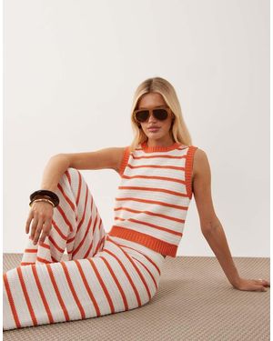 ASOS Top Playero A De Punto De Croché (Parte De Un Conjunto) - Multicolor