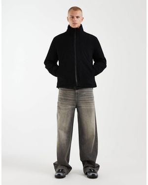 Redefined Rebel Veste oversize coupe carrée en velours côtelé - Noir