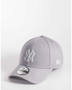 KTZ Ny Yankees 9forty Outline Logo Cap - Grey
